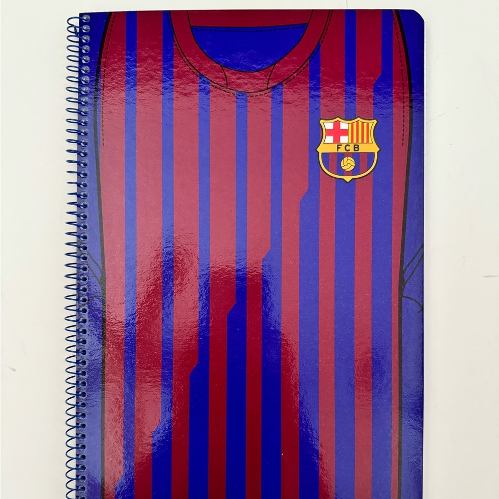 Lionel Messi FC Barcelona memorabilia notebook. Licensed product